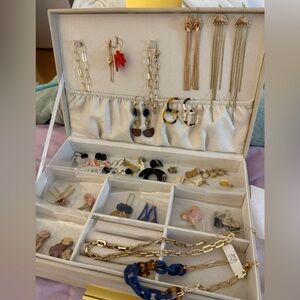 Jewelry Bundle Assorted Lot of Earrings, Necklaces, and Bracelets